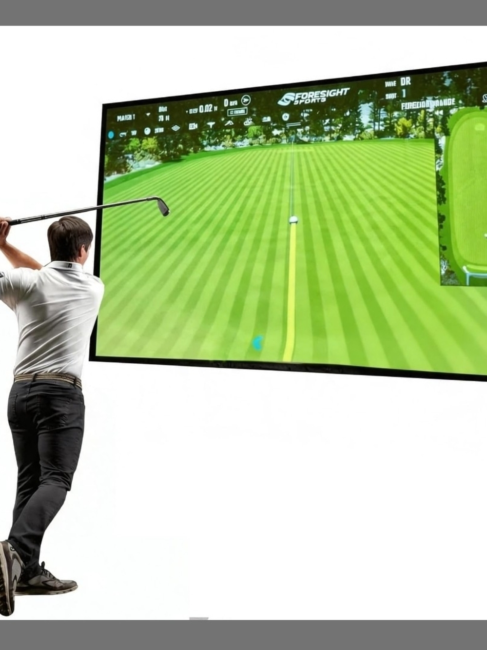amazgolf Golf Simulator Impact Screen 118 x 78 inch